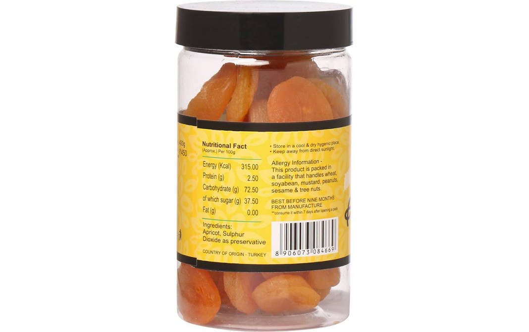 New Tree Fruit Meal Apricot   Plastic Jar  400 grams